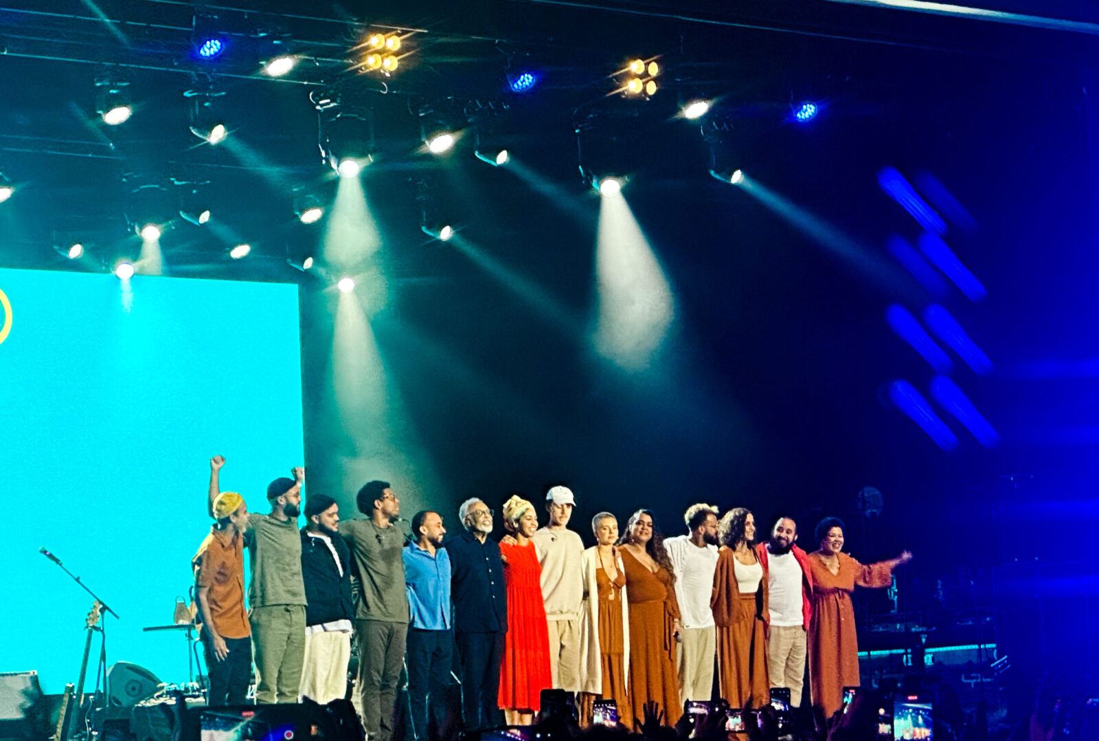 Gilberto Gil, Preta Gil & Família no domingo (25) durante o Festival Turá - Foto Por Rafael Chioccarello