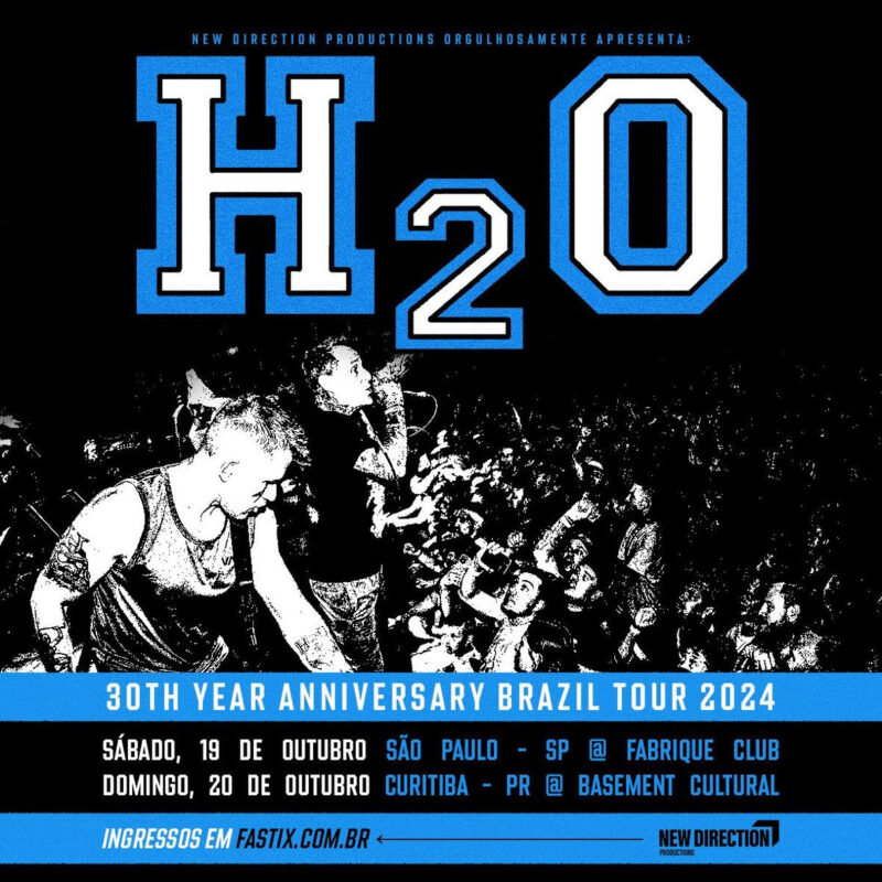 Shows internacionais de punk, hardcore e emo acontecem no Brasil nos próximos meses, confira a lista - H2O