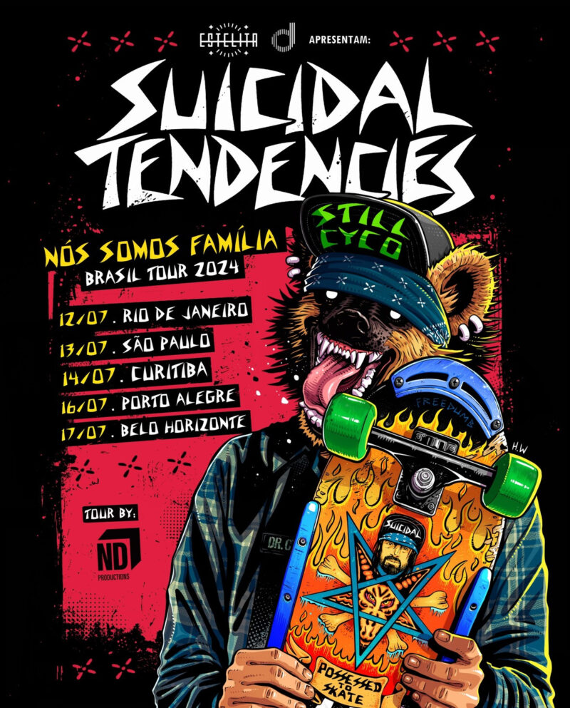 Shows internacionais de punk, hardcore e emo acontecem no Brasil nos próximos meses, confira a lista - Suicidal Tendencies