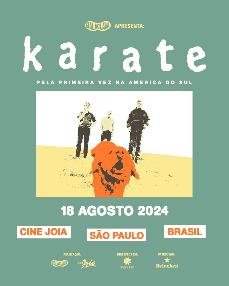 Shows internacionais de punk, hardcore, emo e pós-punk acontecem no Brasil nos próximos meses, confira a lista - Karate