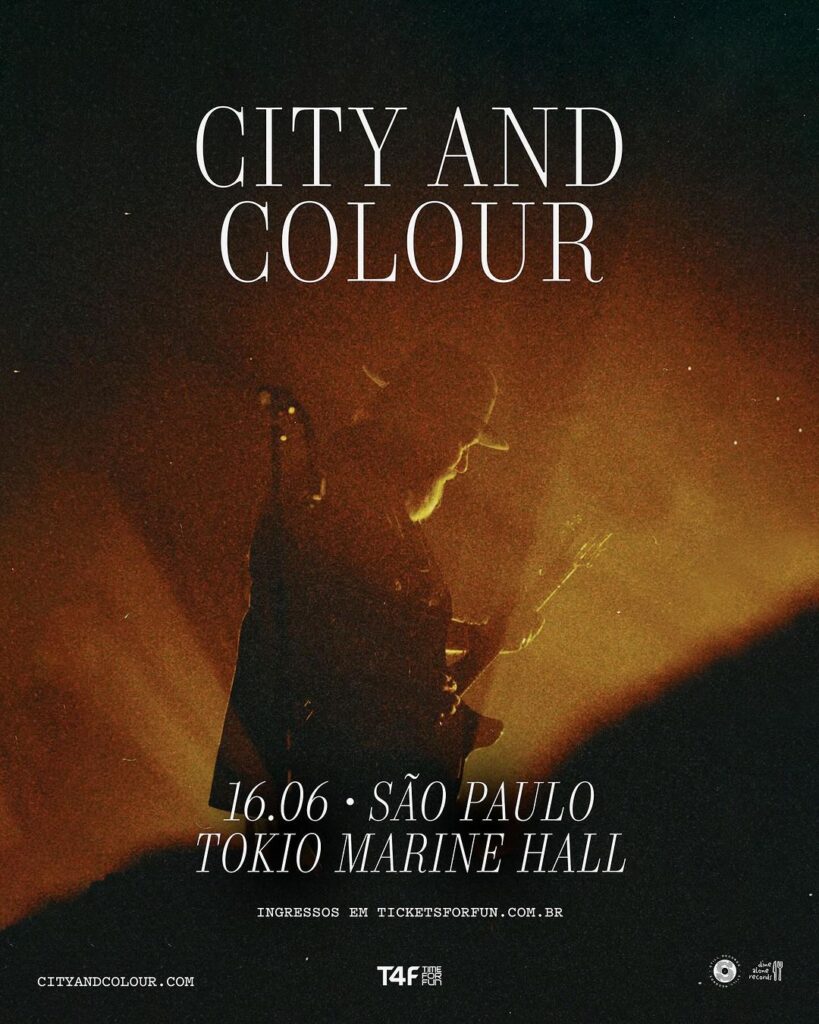 city-and-colour-sp-2024-819x1024 - Shows internacionais de punk, hardcore, emo e pós-punk acontecem no Brasil nos próximos meses, confira a lista