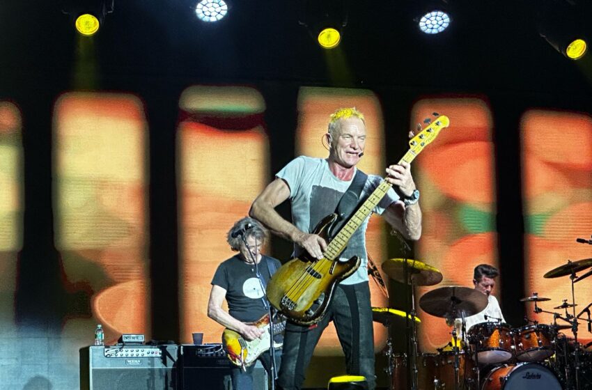  Sting canta sucessos do The Police e da carreira solo no Parque Ibirapuera