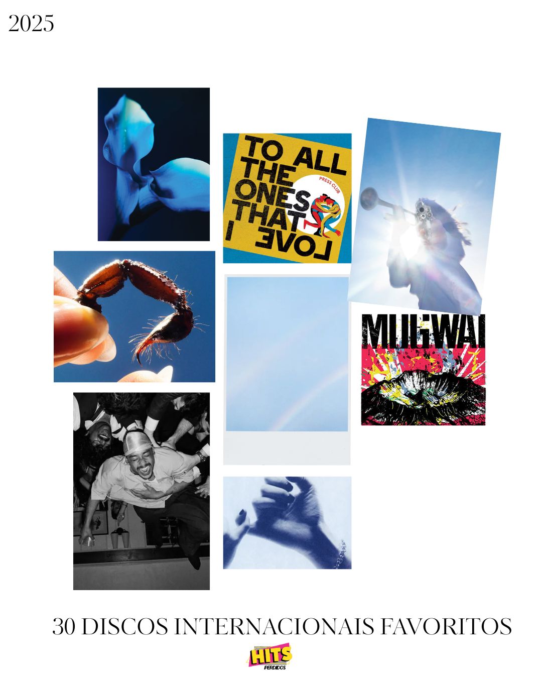 Os 30 Discos Internacionais Favoritos de 2025 - CAPA Playlist e Post do Hits Perdidos